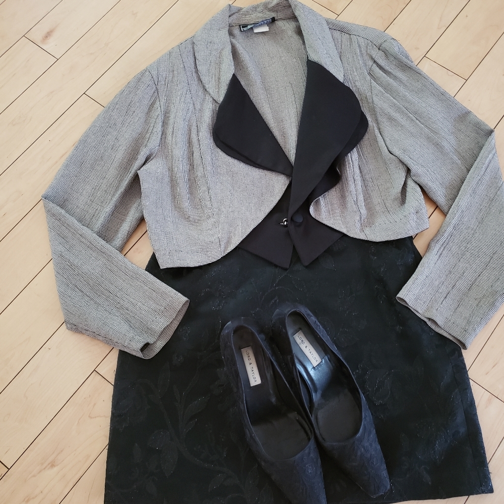 Vintage black white jacket